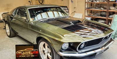 A car with ceramic coating
