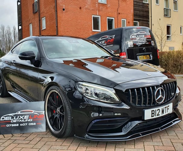Ceramic protection applied to vehicle